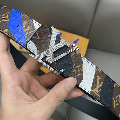 23新品!!ルイヴィトン 牛革ベルトスーパーコピー  モノグラムプリント