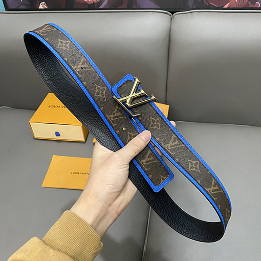 23新品!!ルイヴィトン 牛革ベルトスーパーコピー  モノグラムプリント