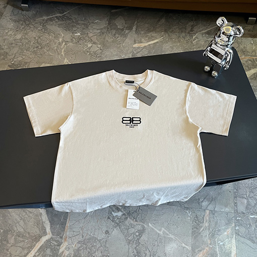 バレンシアガ半袖スーパーコピー BBのロゴ半袖Tシャツ