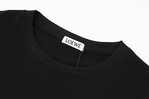 ロエベ半袖Tシャツスーパーコピー刺繡ロゴ半袖Tシャツ