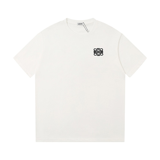 ロエベ半袖Tシャツスーパーコピー刺繡ロゴ半袖Tシャツ
