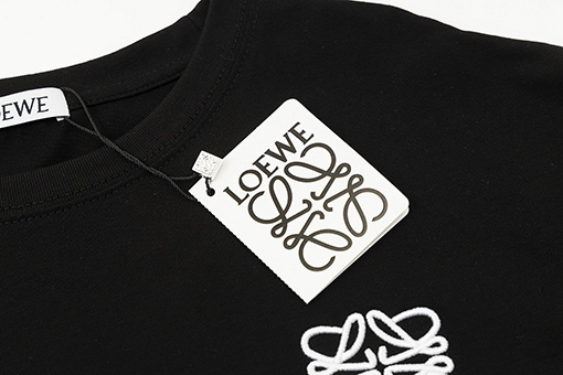 ロエベ半袖Tシャツスーパーコピー刺繡ロゴ半袖Tシャツ