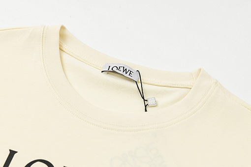 ロエベ半袖Tシャツスーパーコピープリントロゴ半袖Tシャツ