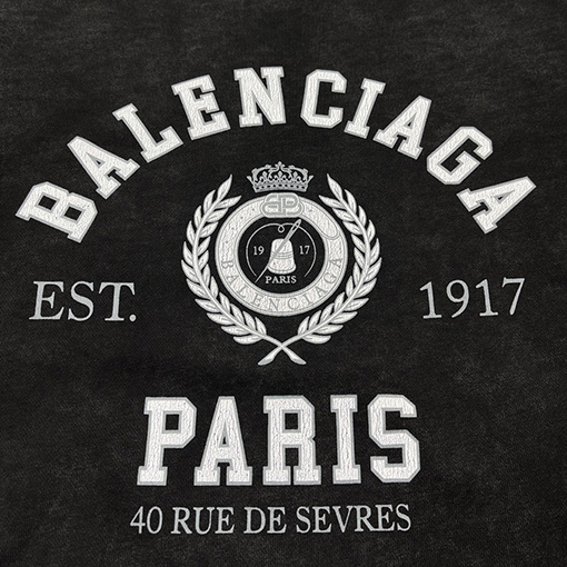バレンシアガ スウェットスーパーコピー BALENCIAGAプリントロゴ スウェット