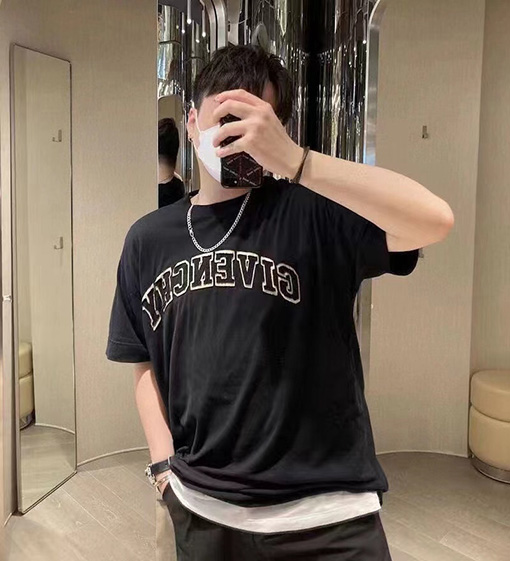ジバンシイ半袖スーパーコピーGIVENCHYロゴ プリント半袖Tシャツ