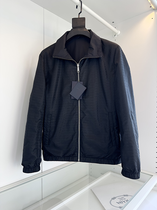 23新品!!プラダジャケットスーパーコピー両面 PRADA三角ロゴ