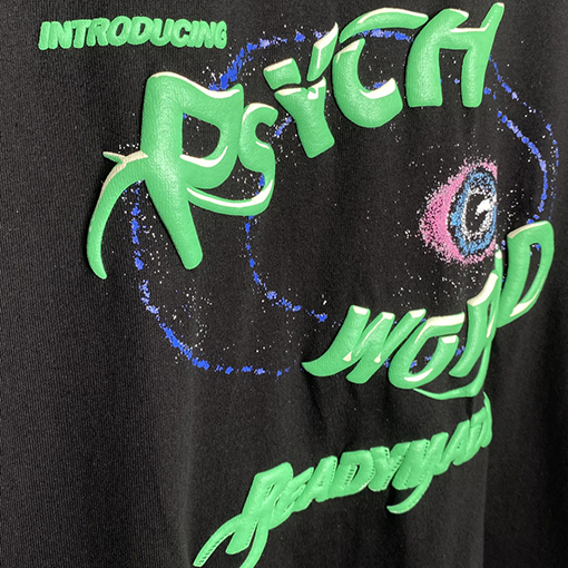 コラボ!! READYMADE X PSYCHWORLD 半袖スーパーコピー RMアイズ半袖Tシャツ