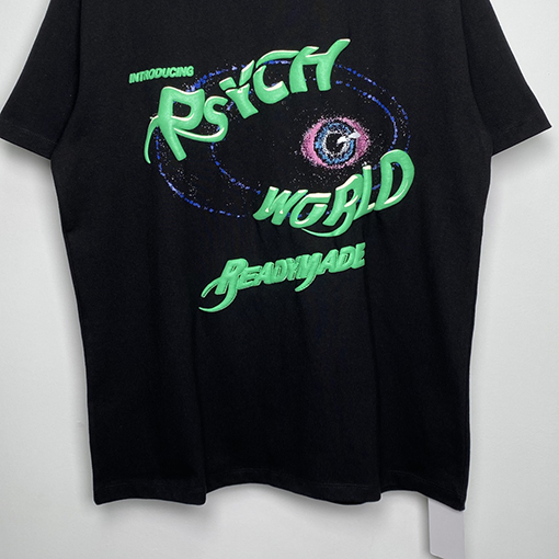 コラボ!! READYMADE X PSYCHWORLD 半袖スーパーコピー RMアイズ半袖Tシャツ