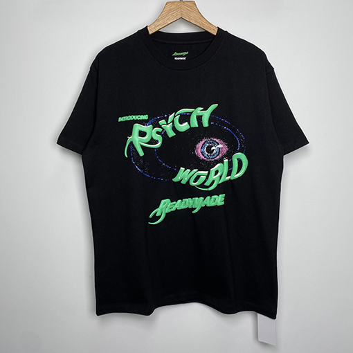 コラボ!! READYMADE X PSYCHWORLD 半袖スーパーコピー RMアイズ半袖Tシャツ