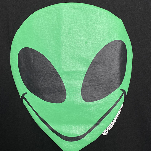 コラボ!! READYMADE X PSYCHWORLD 半袖スーパーコピー RM宇宙人半袖Tシャツ