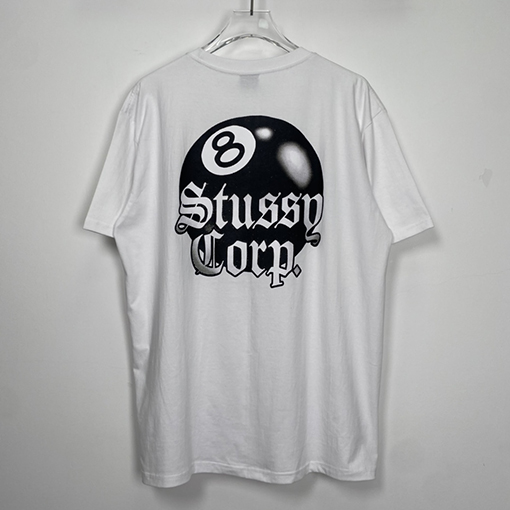 ステューシー半袖スーパーコピー ボールナンバー 8 半袖Tシャツ
