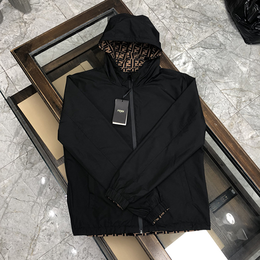 フェンディアウター  スーパーコピー  両面  ジップアップ ジャケット アウター