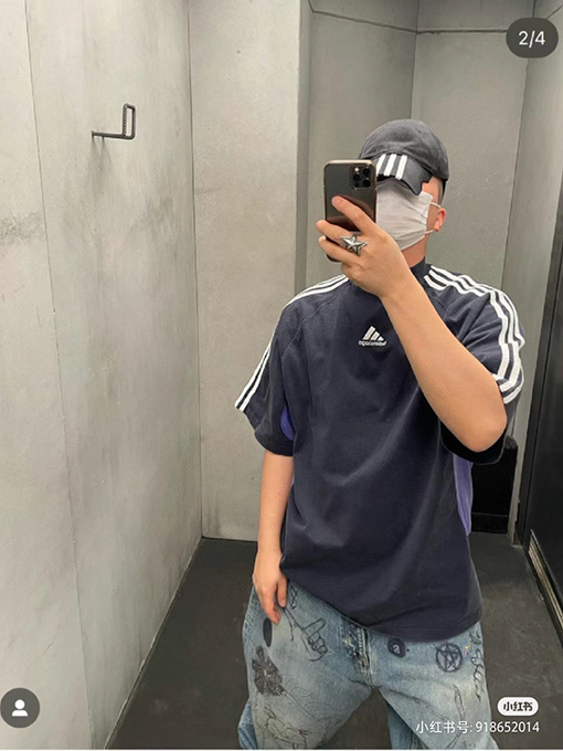 コラボ!!バレンシアガ x アディダス 半袖スーパーコピーガBALENCIAGA半袖 Tシャツ