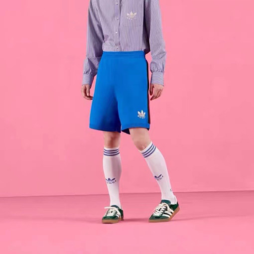 コラボ!! グッチ x アディダス ハーフパンツ GUCCI ニット スウェットパンツ