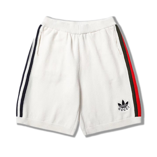 コラボ!! グッチ x アディダス ハーフパンツ GUCCI ニット スウェットパンツ