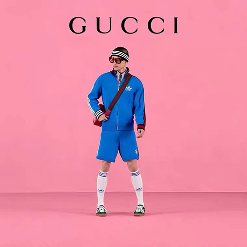 コラボ!! グッチ x アディダス ハーフパンツ GUCCI ニット スウェットパンツ