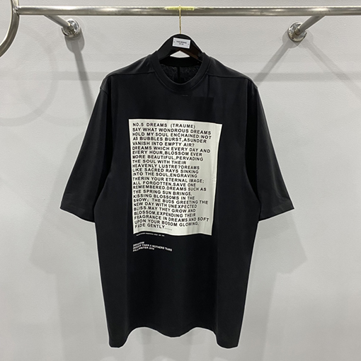 リックオウエンス 半袖 コピー Rick OwensTシャツ 5分袖 ★ Oversize