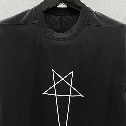 23新品!!リックオウエンス半袖コピー Rick OwensTシャツ 5分袖 ★ ロゴ プリント
