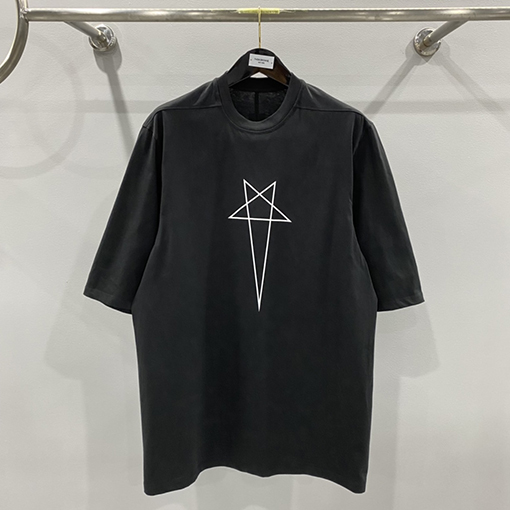 23新品!!リックオウエンス半袖コピー Rick OwensTシャツ 5分袖 ★ ロゴ プリント