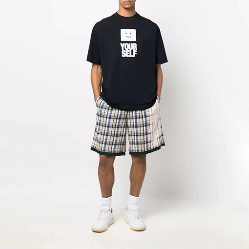 アクネ ストゥディオズ 半袖 スーパーコピー   ACNESTUDIOS .YOURSELFロゴプリント