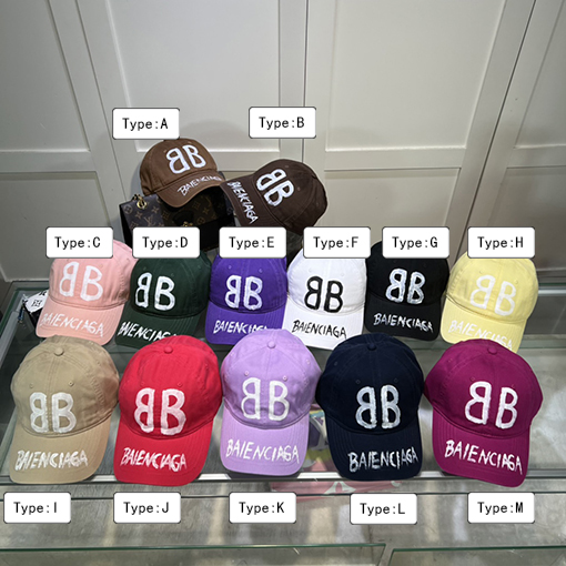 23新作!! バレンシアガ  CAP 帽子BALENCIAGA ロゴ プリント 帽子 全13色