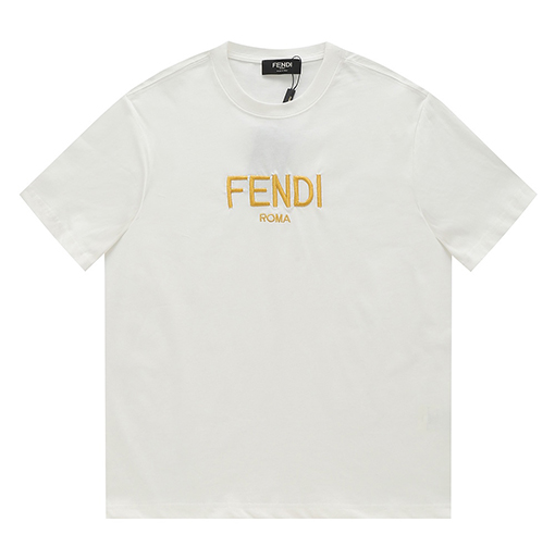 フェンディ 半袖Tシャツ FENDI刺繍ロゴ メンズファッション通販