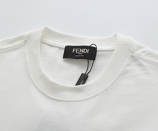 フェンディ 半袖Tシャツ FENDI刺繍ロゴ メンズファッション通販