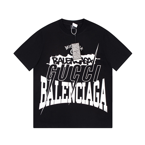 コラボ✦ グッチ x バレンシアガ 半袖Tシャツ  全3色