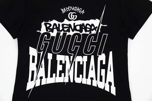 コラボ✦ グッチ x バレンシアガ 半袖Tシャツ  全3色