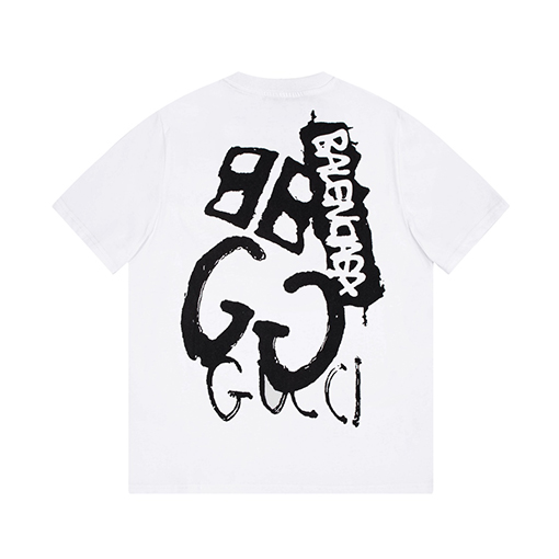 コラボ✦ グッチ x バレンシアガ 半袖Tシャツ  全3色