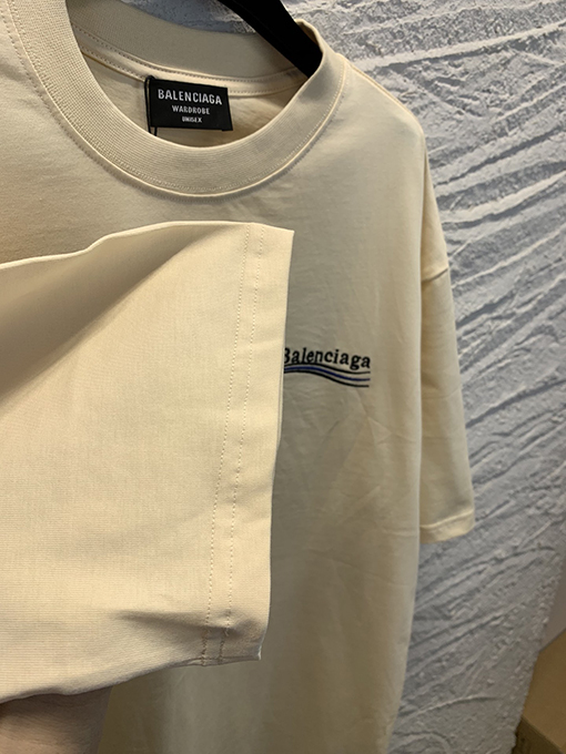 バレンシアガ半袖Tシャツ BALENCIAGAコーラ刺繍  Tシャツ