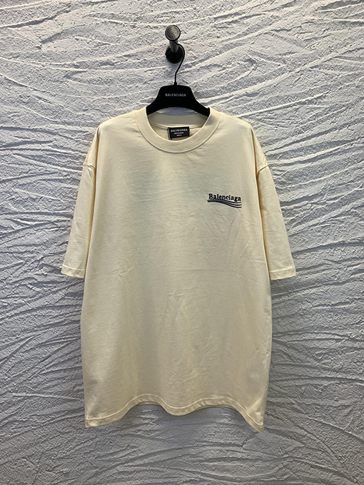 バレンシアガ半袖Tシャツ BALENCIAGAコーラ刺繍  Tシャツ