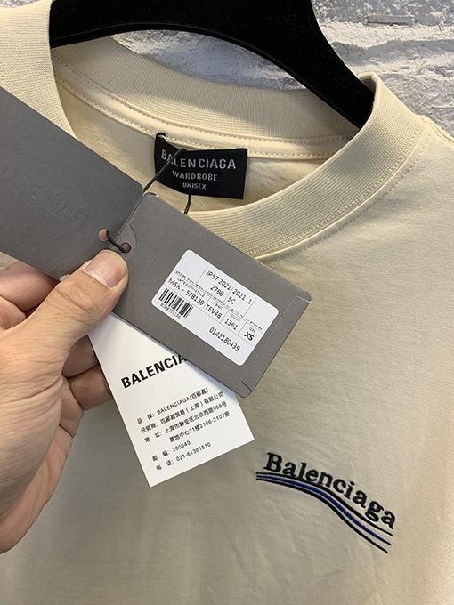 バレンシアガ半袖Tシャツ BALENCIAGAコーラ刺繍  Tシャツ