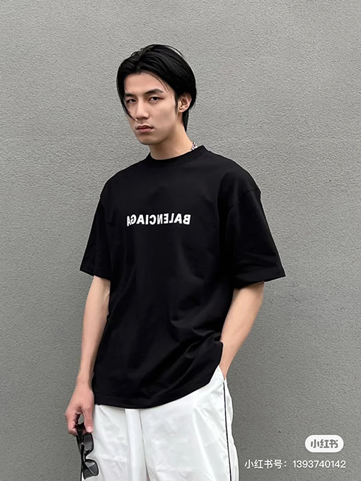 バレンシアガ半袖Tシャツ BALENCIAGAロゴTシャツ