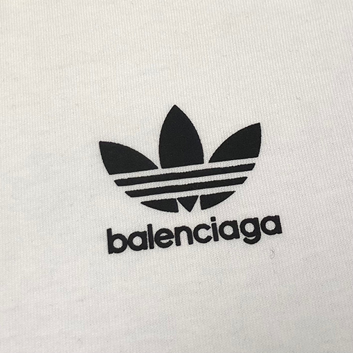 コラボ✦ バレンシアガ x アディダス長袖 Tシャツ BALENCIAGA刺繍ロゴ