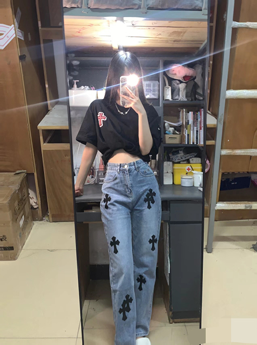 クロムハーツ デニムパンツ メンズファッションの通販