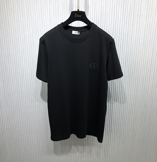 ディオール 半袖 Tシャツ CD刺繍ロゴ