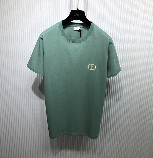 ディオール 半袖 Tシャツ CD刺繍ロゴ