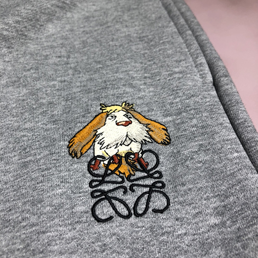 ロエベスウェットパンツ LOEWE 刺繍ロゴパンツ