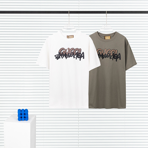 コラボ✦ グッチ x バレンシアガ プリント半袖Tシャツ メンズレディース 半袖 Tシャツの通販