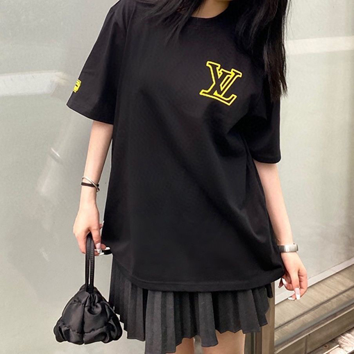 ヴィトン 半袖Tシャツ LVプリント半袖Tシャツ