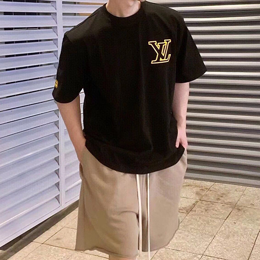 ヴィトン 半袖Tシャツ LVプリント半袖Tシャツ