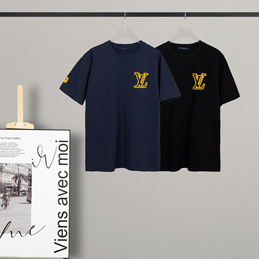 ヴィトン 半袖Tシャツ LVプリント半袖Tシャツ