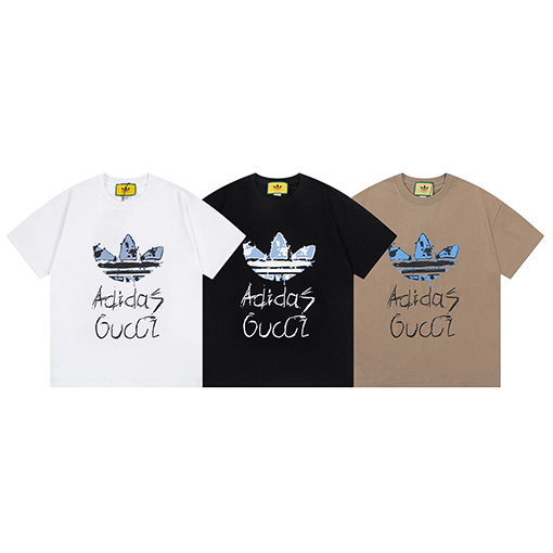 コラボ✦ グッチ x アディダス 半袖Tシャツ