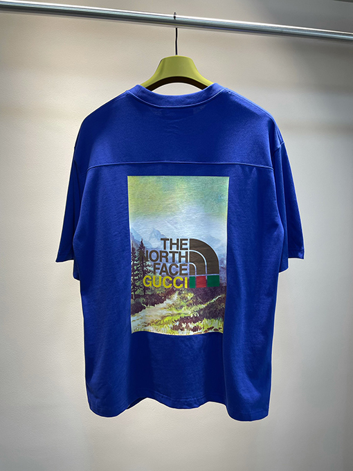 グッチ  x ノースフェイス 半袖Tシャツ  GUCCIメンズファッション通販