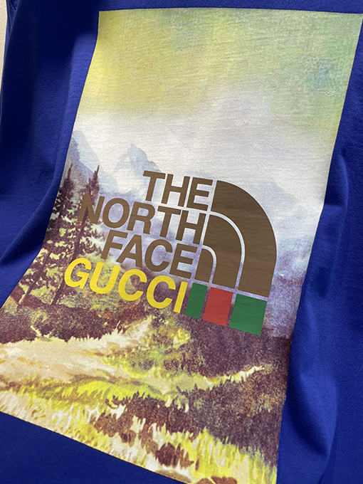 グッチ  x ノースフェイス 半袖Tシャツ  GUCCIメンズファッション通販