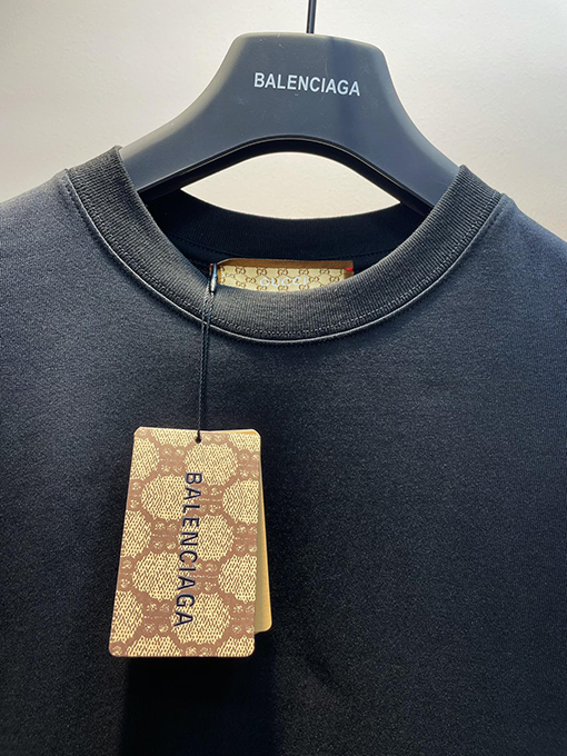 コラボ✦ グッチ x バレンシアガ GG & BB 刺繍半袖Tシャツ