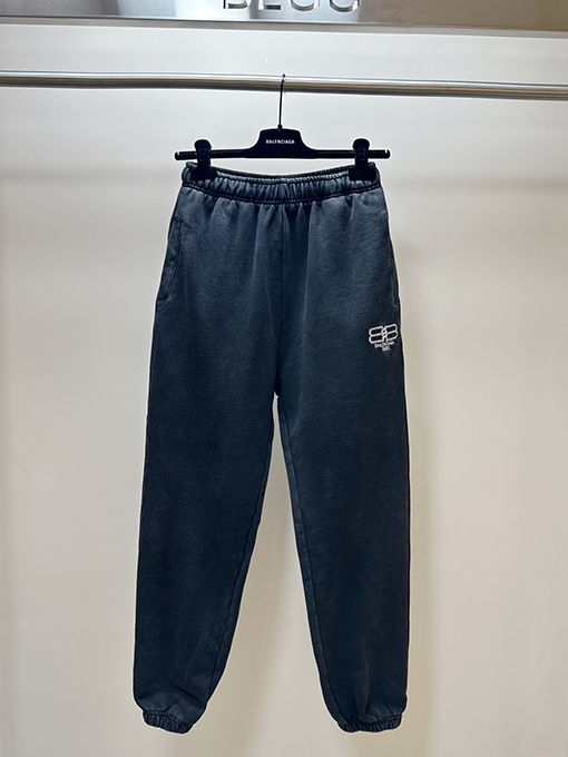 バレンシアガ スウェットパンツBB 刺繍メンズ スウェットパンツ ファッション