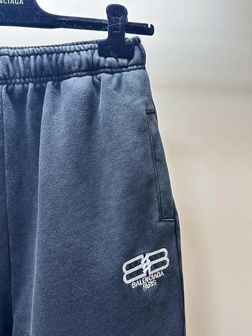 バレンシアガ スウェットパンツBB 刺繍メンズ スウェットパンツ ファッション