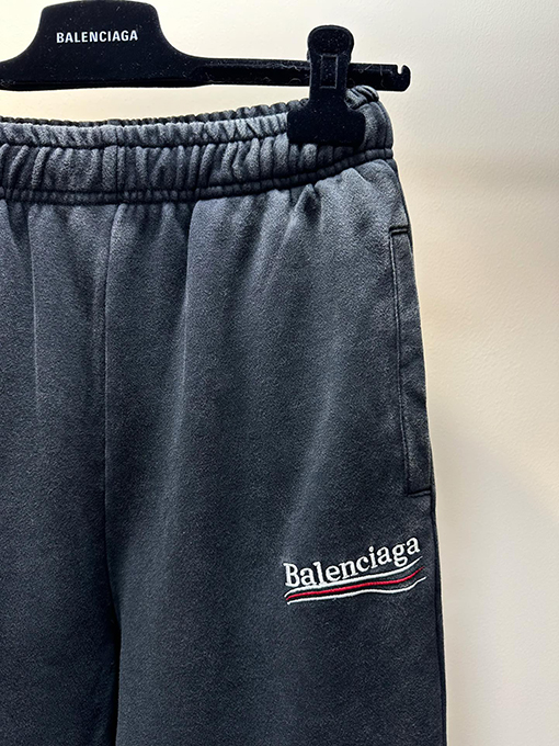 バレンシアガ スウェットパンツBALENCIAGA 刺繍メンズ スウェットパンツ ファッション